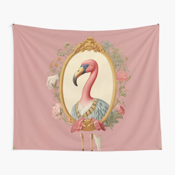 Disover Rosy - Vintage Fashion Pink Flamingo | Tapestry