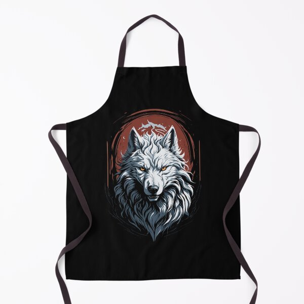 Item preview, A White Wolf Roaring With Focusing Eyes designed and sold by NECHSTORE.
