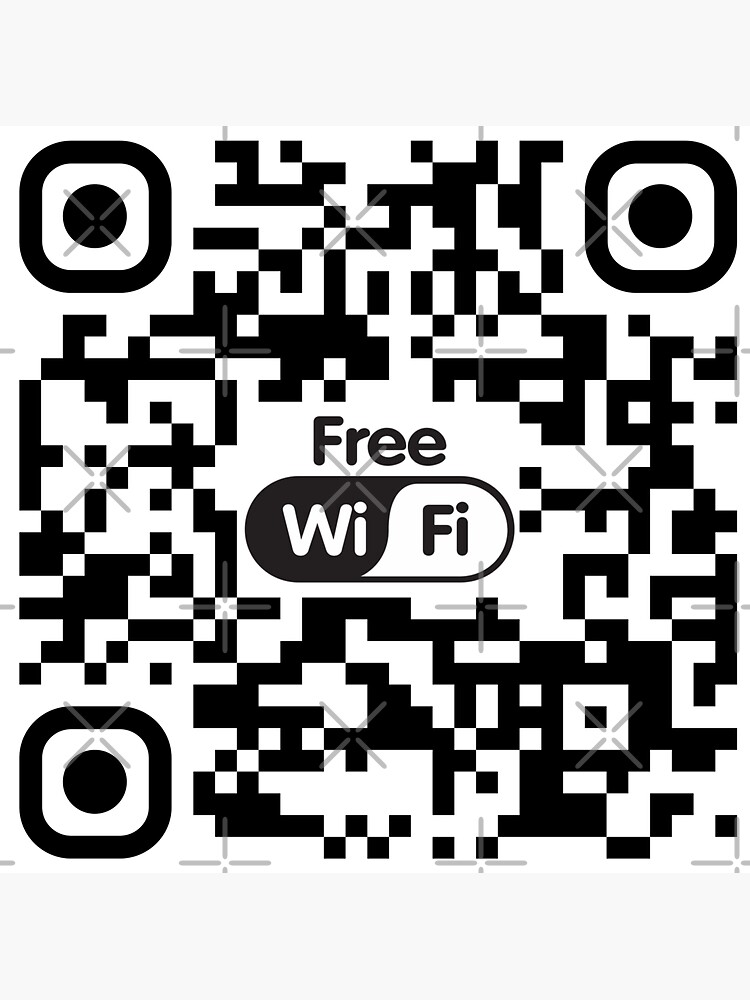 QR-code WIFI password (rickroll) by Boogie