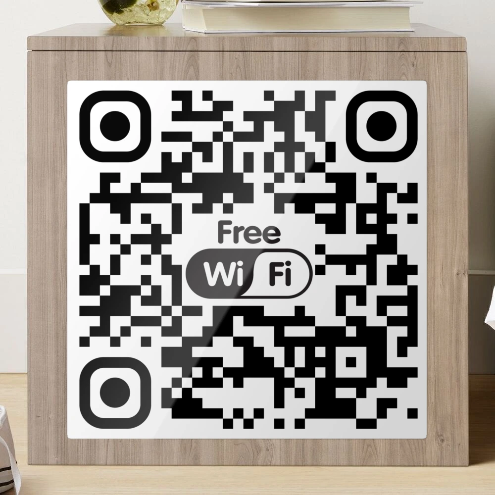 Trackable Rick Roll 'Free WiFi' QR Code Prank Stickers - Track