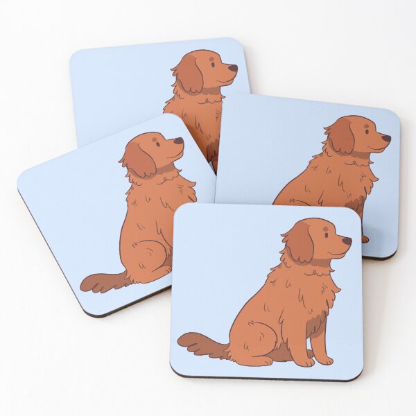Item preview, Cute Red Dark Golden Retriever Dog  designed and sold by Yaragold.