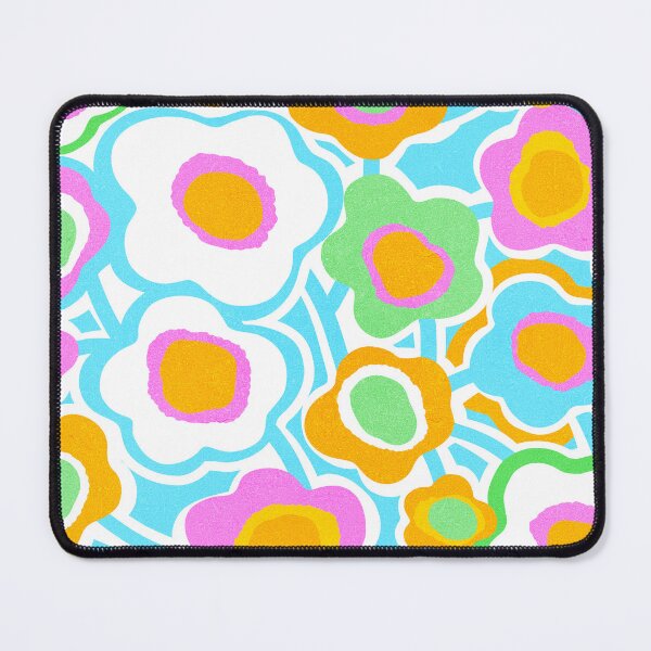 Item preview, Boho Matisse Flowers in Rainbow colours - Cyan, Pink, Orange, Green designed and sold by Dominiquevari.
