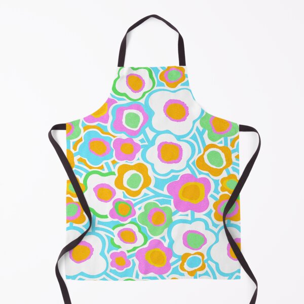 Item preview, Boho Matisse Flowers in Rainbow colours - Cyan, Pink, Orange, Green designed and sold by Dominiquevari.