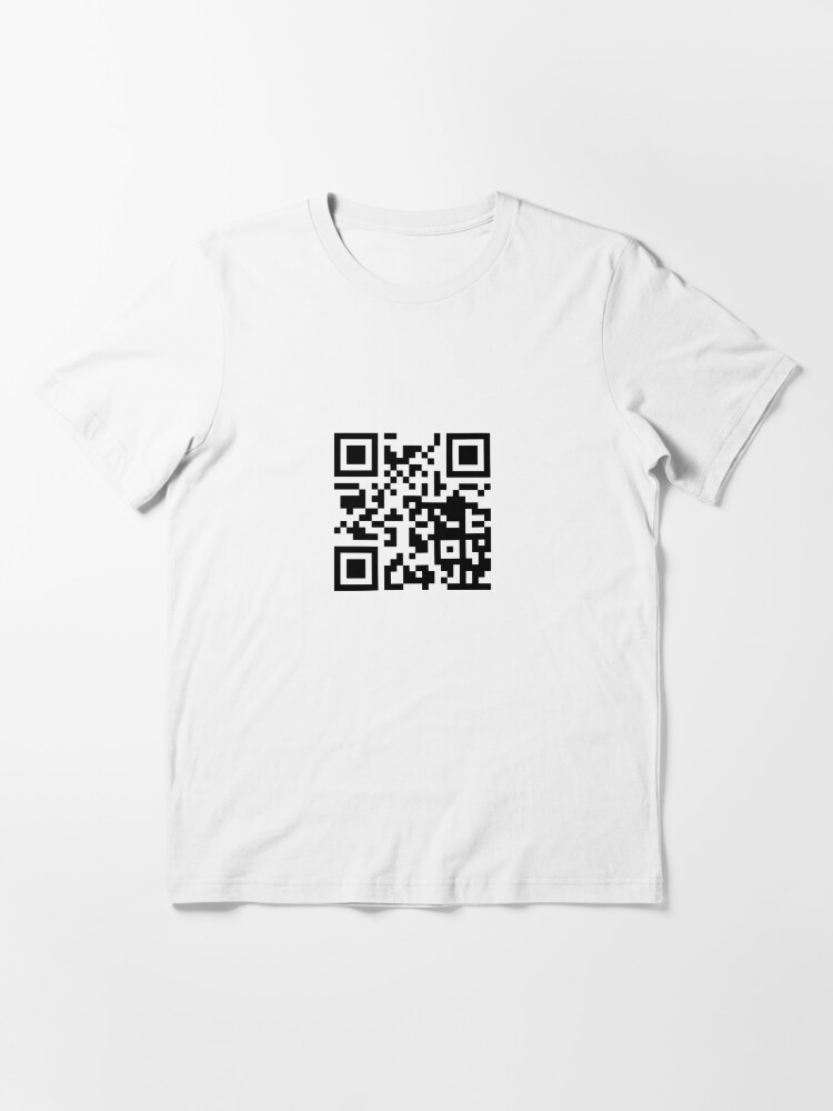 Funny Rick Roll Meme QR Code Do Not Scan Design Tall T-Shirt