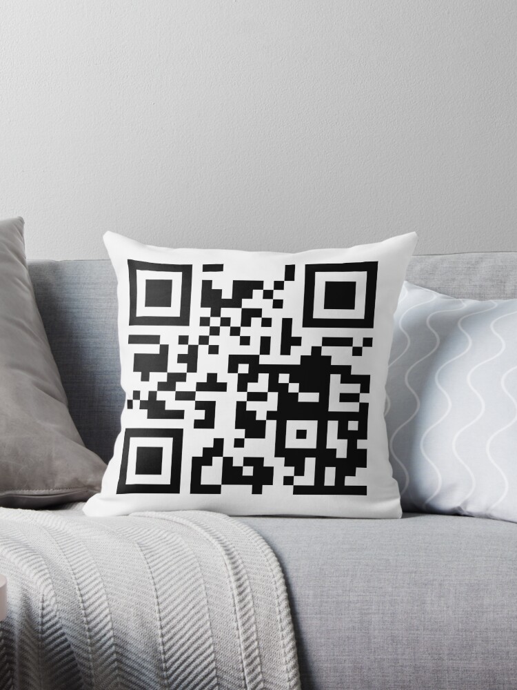 Rick Roll Your Friends! QR code that links to Rick Astley's “Never Gonna  Give You Up”  music video Sticker for Sale by ApexFibers