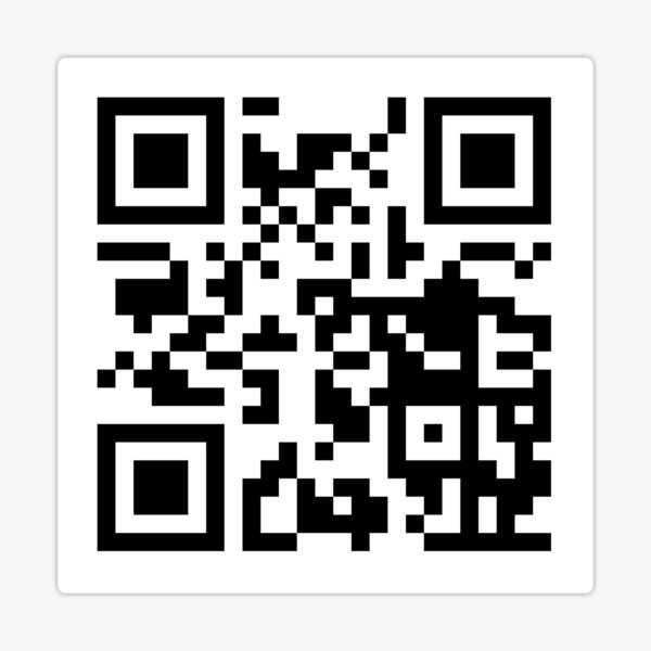 Rickroll Nudes QR code | Poster