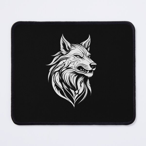 Item preview, A Calm White Wolf Silhouette designed and sold by Evolvity.