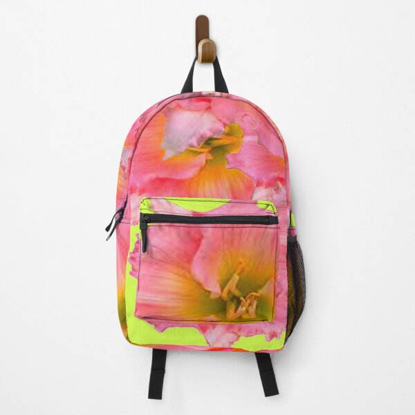 Item preview, PINK DAY LILY FLOWERS YELLOW CHARTREUSE ART designed and sold by sharlesart.
