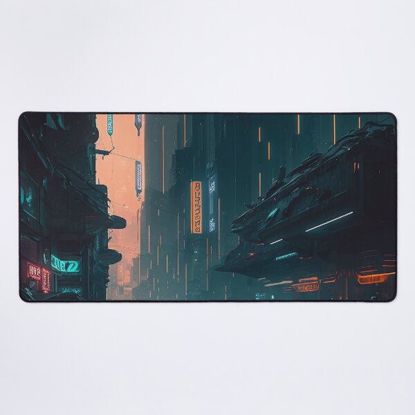 Item preview, Cyberpunk Cityscape: Neon Lights and Futuristic Skyscrapers designed and sold by katerinaptrv.
