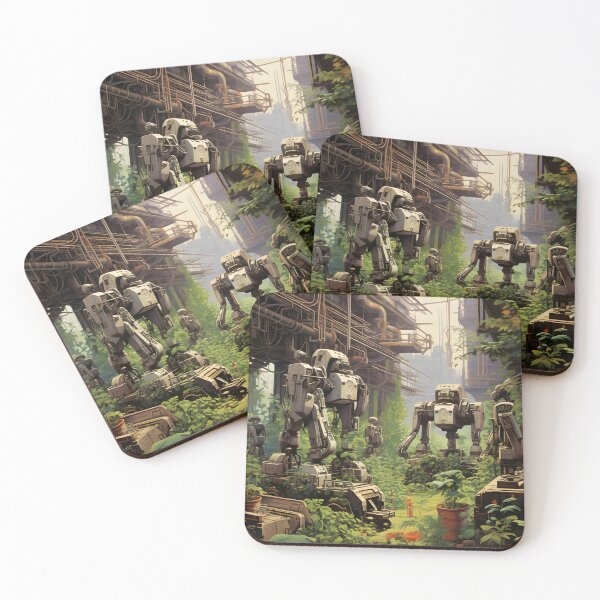 Item preview, Overgrown Post-apocalyptic Robot Factory designed and sold by Je-we.