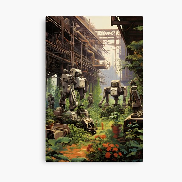 Item preview, Overgrown Post-apocalyptic Robot Factory designed and sold by Jew-e.