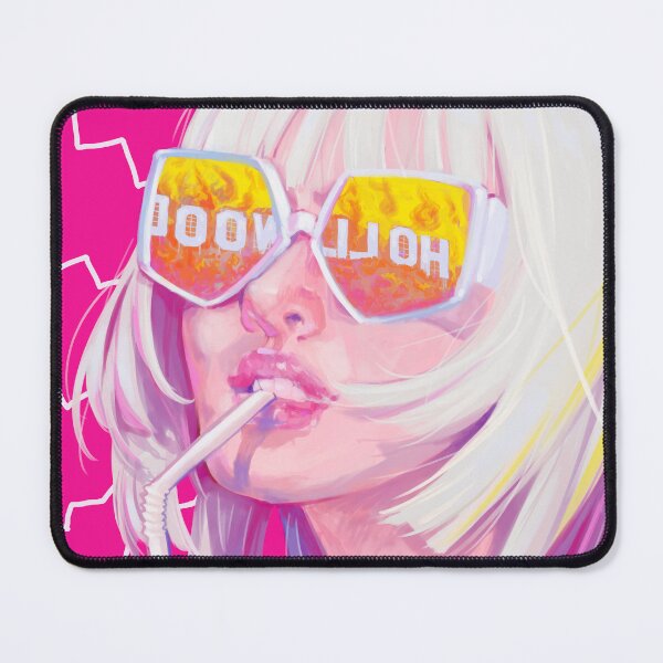 Item preview, Bimbo Core Blonde Pink Girl Watches Hollywood Burn designed and sold by doodlingjay.