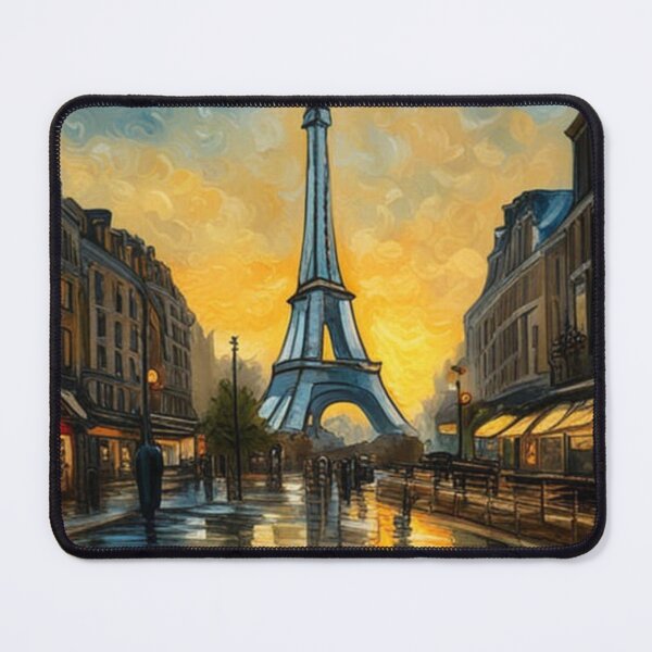 Item preview, Paris abstract art street scene with Eiffel Tower designed and sold by JackFreestone.