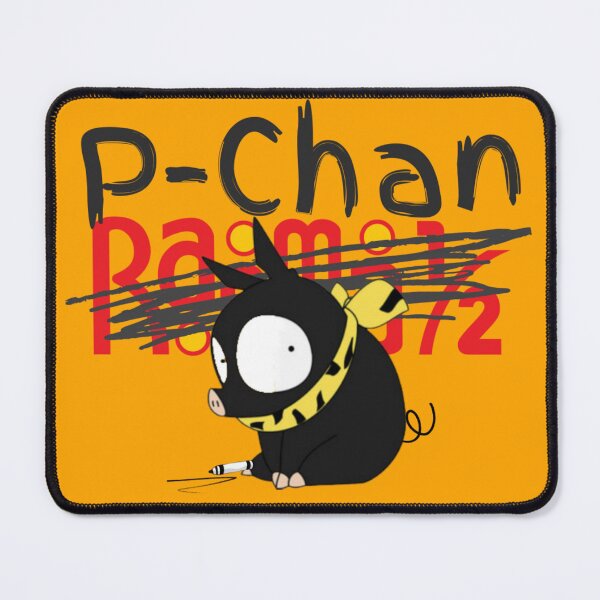 Item preview, P-Chan Ranma Logo SILLYFUN ON REDBUBBLE.COM (Orange Background) (LOWER QUALITY IF STOLEN) designed and sold by SillyFun.