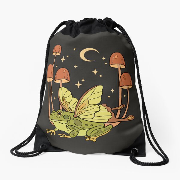 Fairy frog Drawstring Bag