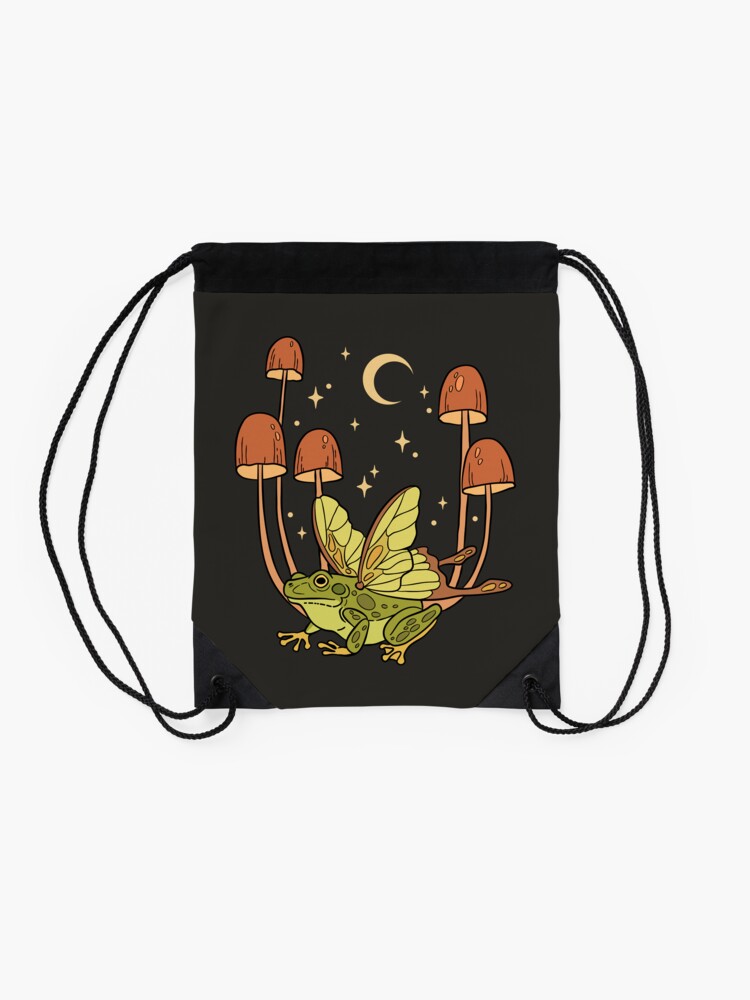 Drawstring Bag, Fairy frog designed and sold by Vaigerika