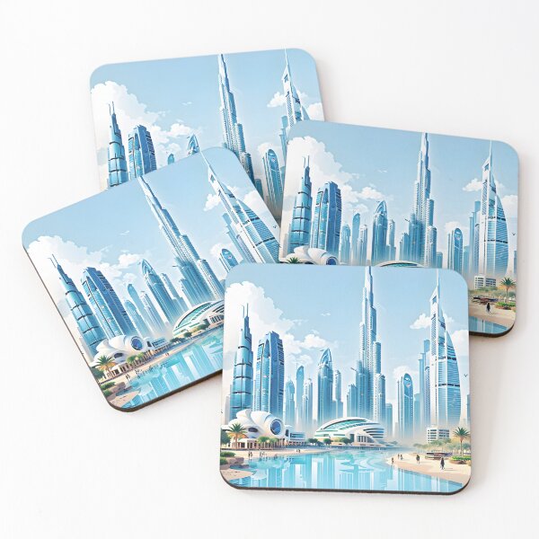 Item preview, Skyline Splendor - Infuse Your Style With The stunning Dubai Skyline Silhouette designed and sold by Sandydesign.