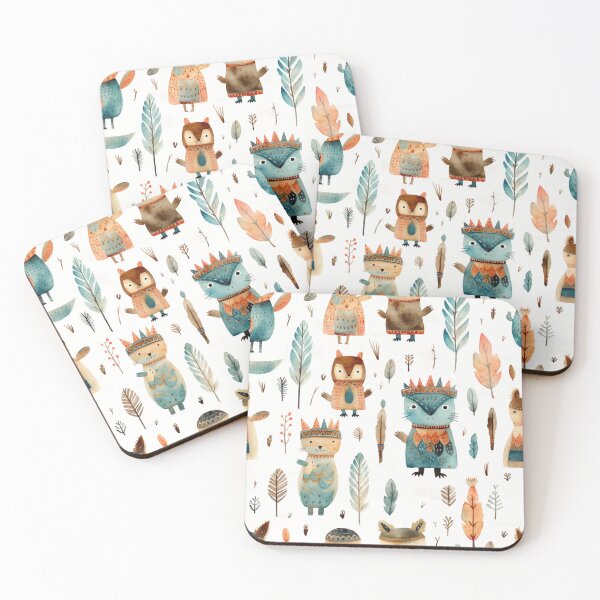 Item preview, Tribal Animals seamless digital paper designed and sold by Damingshop.