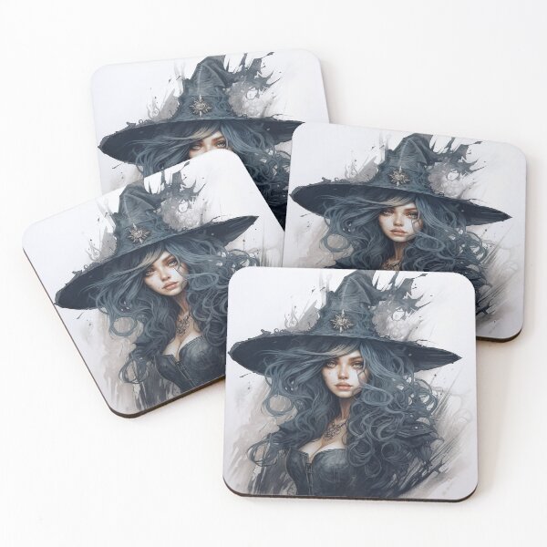 Item preview, Enchanting Witch Portrait in Mystical Ambiance designed and sold by katerinaptrv.