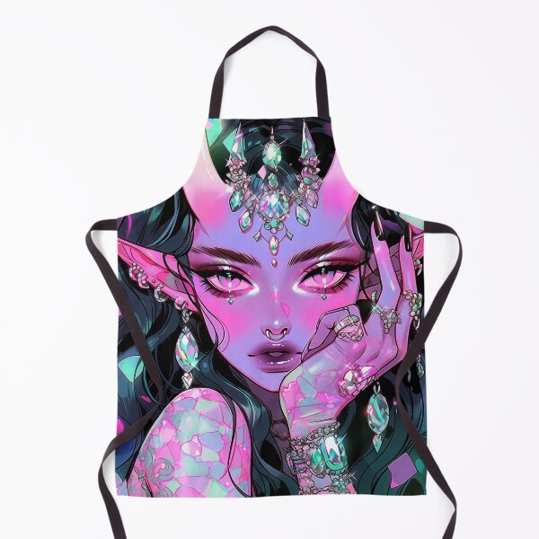 Item preview, Cool Purple Adorned Succubus Anime Girl designed and sold by bubblegoth.