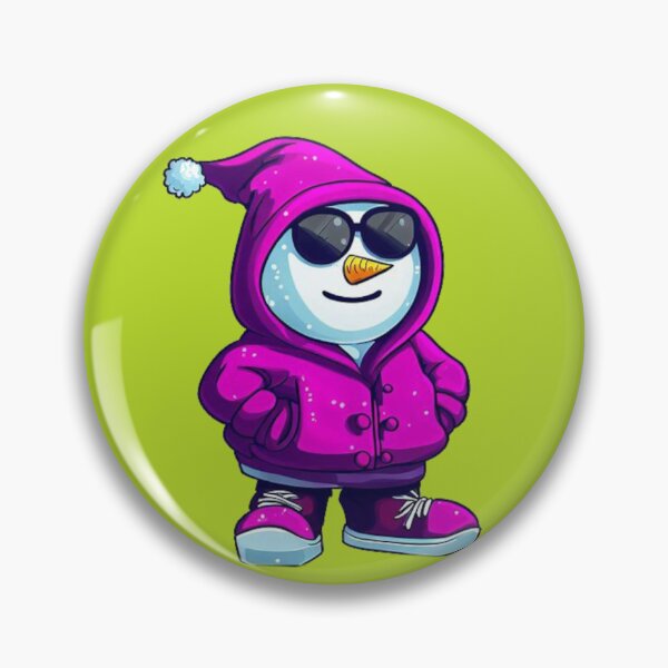 Item preview, cool magenta snowman  designed and sold by ONIX23.