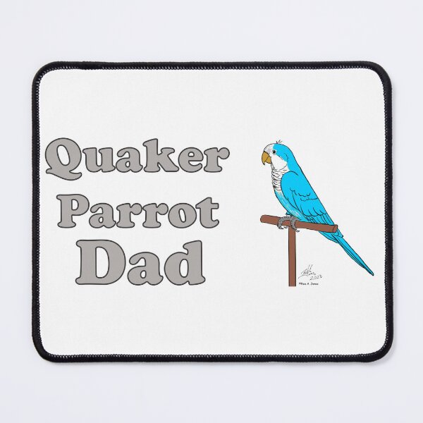 Item preview, Blue Quaker Parrot Dad - Oscar Jones designed and sold by Laughing Parrot Studio.