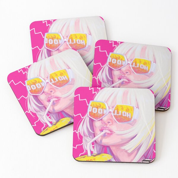 Item preview, Bimbo Core Blonde Pink Girl Watches Hollywood Burn designed and sold by doodlingjay.
