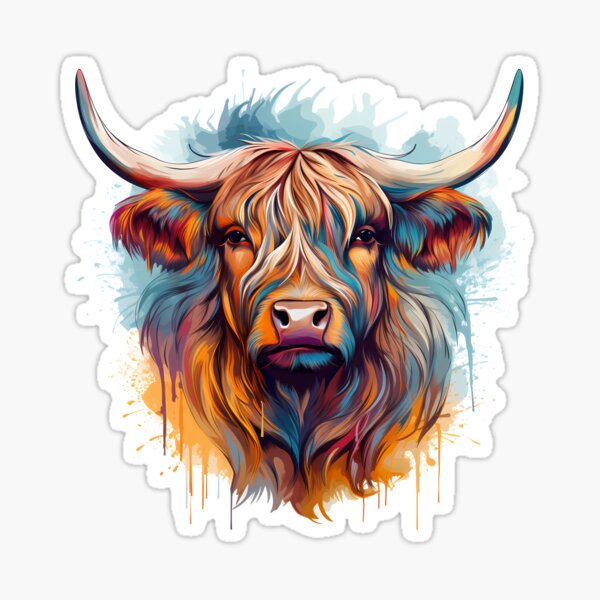 Item preview, Highland Cow - Painting Style designed and sold by anass002.