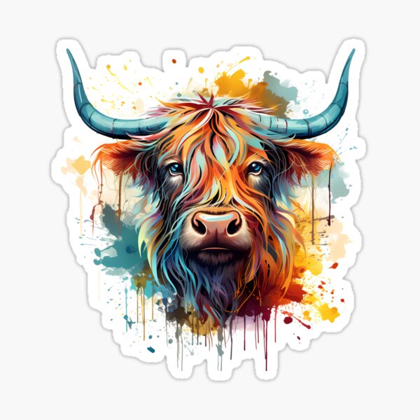 Item preview, Highland Cow - Painting Style designed and sold by anass002.