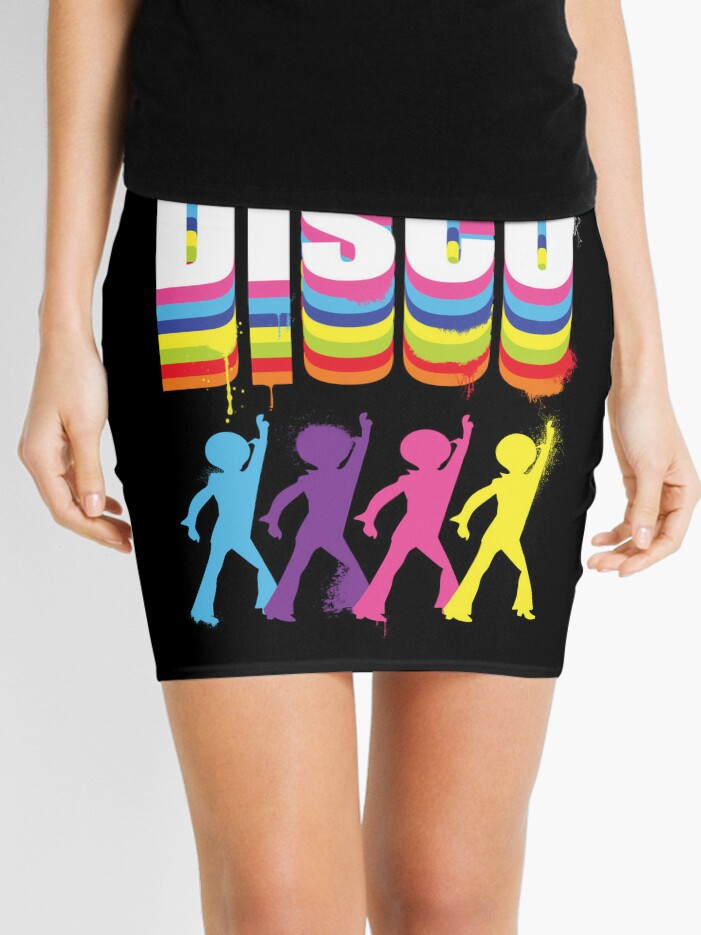 Disco Neon 70s 80s 90s Party Mini Skirt for Sale by SunnyBrand