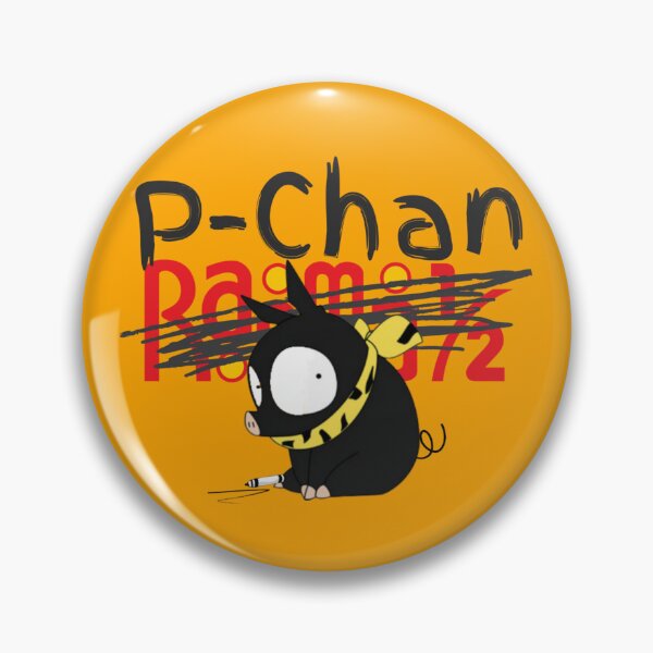 Item preview, P-Chan Ranma Logo SILLYFUN ON REDBUBBLE.COM (Orange Background) (LOWER QUALITY IF STOLEN) designed and sold by SillyFun.