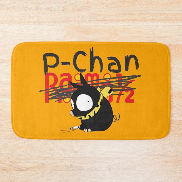 Item preview, P-Chan Ranma Logo SILLYFUN ON REDBUBBLE.COM (Orange Background) (LOWER QUALITY IF STOLEN) designed and sold by SillyFun.