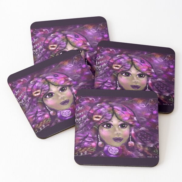 Item preview, She Loves Purple Abstract designed and sold by oceanlady65.
