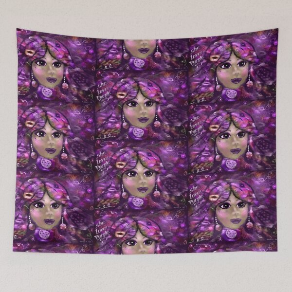 Item preview, She Loves Purple Abstract designed and sold by oceanlady65.
