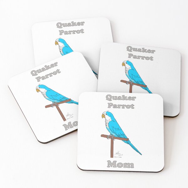 Item preview, Blue Quaker Parrot Mom - Oscar Jones designed and sold by Laughing Parrot Studio.