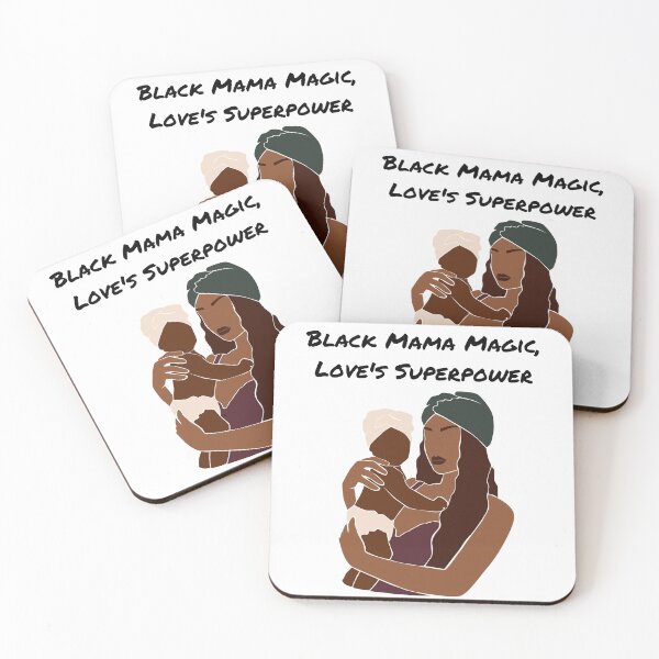Item preview, black woman and her black baby, afro maternity, black mother designed and sold by womenandflowers.