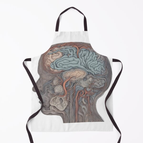 Item preview, Neurodiversity Unveiled: An Intricate, Detailed Anatomy of the Human Brain designed and sold by katerinaptrv.