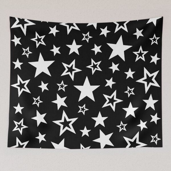 Item preview, Star Pattern Black and White designed and sold by tonymagnerart.