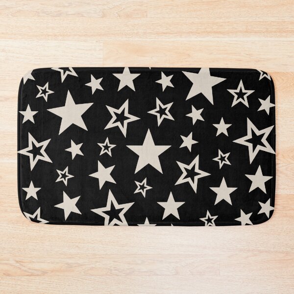 Item preview, Star Pattern Black and Linen White designed and sold by tonymagnerart.