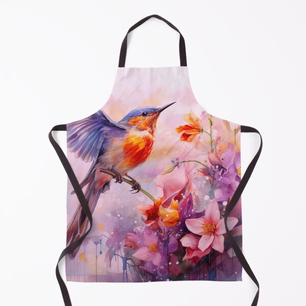 Item preview, Bird singing in the middle of a blooming flower designed and sold by MoonDesinso.