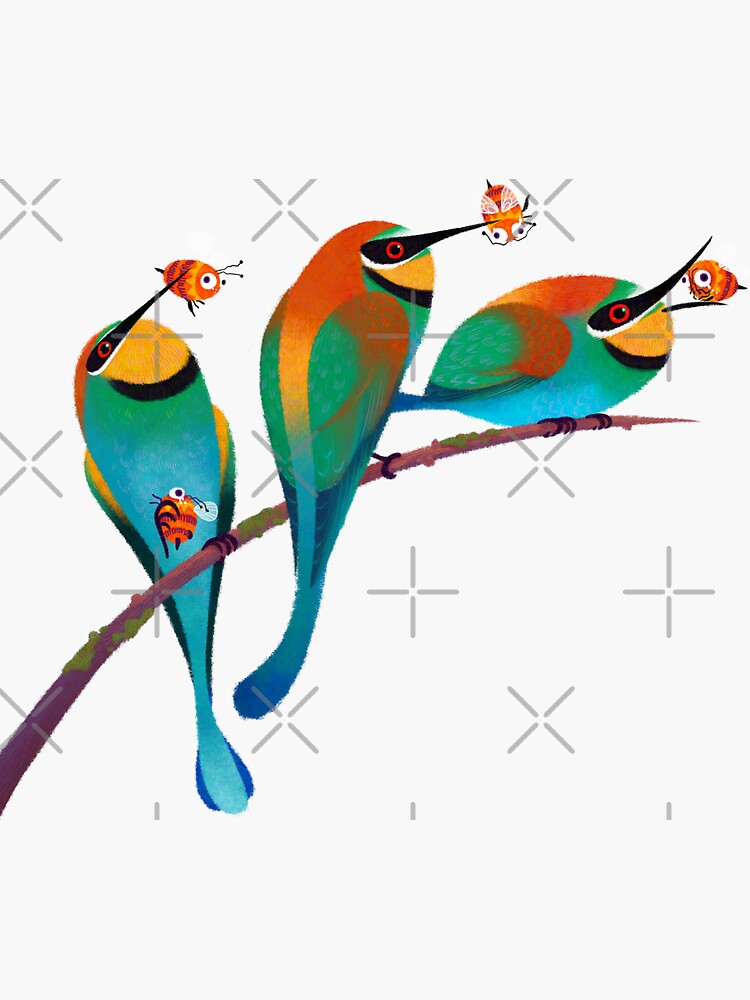 Bee-eaters by pikaole