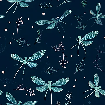 Artwork thumbnail, Dragonfly Pattern 13 by DigitalPatternx