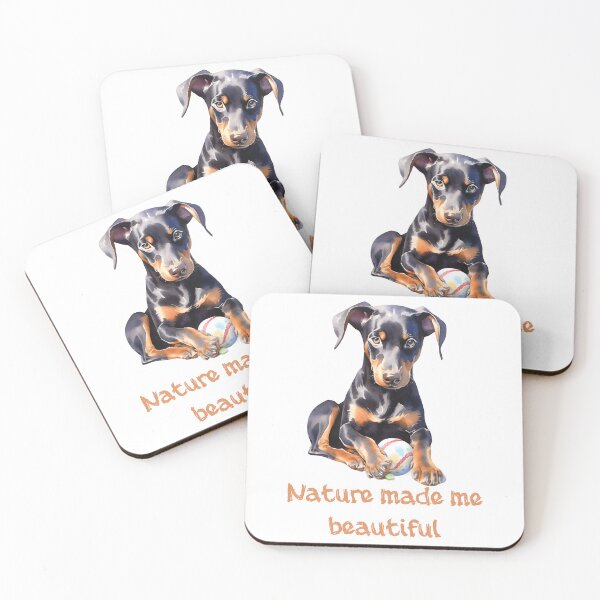 Artikelvorschau, Naturohr-Dobermann mit Ball entworfen und verkauft von BartekDesigne.