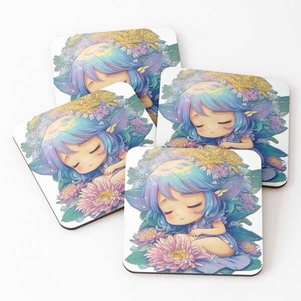 Item preview, Sleeping Fairy Blue Flower Autumn designed and sold by Yellowriversss.