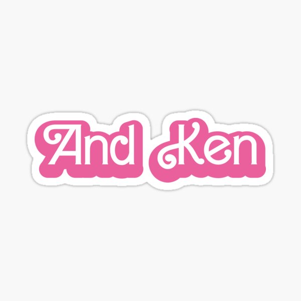 I'm just Ken Sticker for Sale by partyfarty