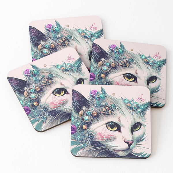 Item preview, Fantasy cat with diamonds designed and sold by Photopat.