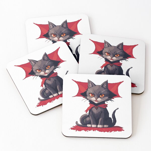 Item preview, Vampurr - Vampire Cat - Pixel Art - Halloween designed and sold by ArtShedUK.