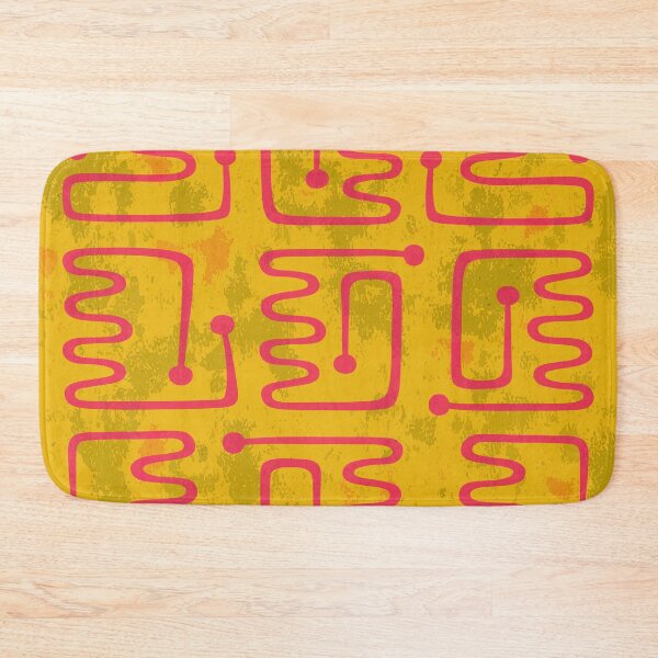 Item preview, Retro Vintage Atomic Age Abstract Art Yellow and Pink designed and sold by tonymagnerart.