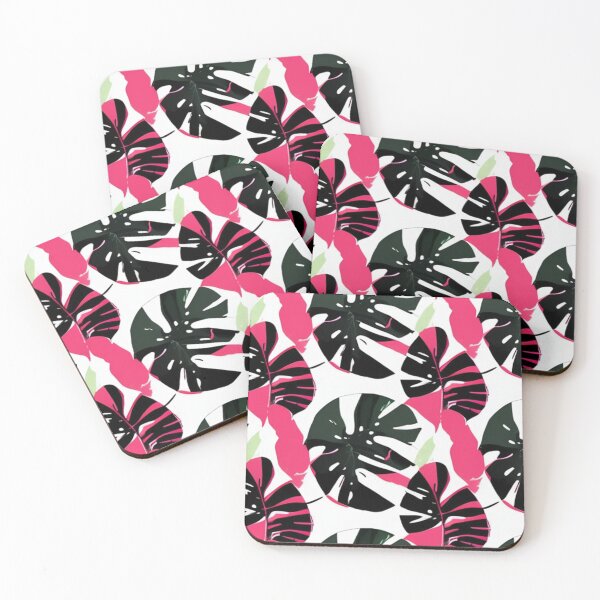 Item preview, Pink and green tropical abstract  designed and sold by Roxburylane.