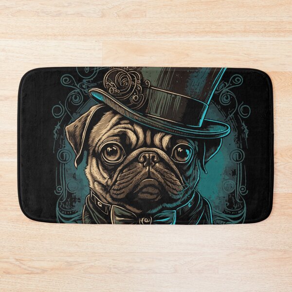 Item preview, Little pug with a big hat  designed and sold by drizzd.